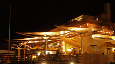 Chucks Waterfront Grill, Santa Barbara, California, Lighting by Trish Odenthal Lighting Design